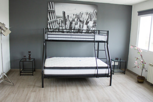 Litera Matrimonial Blanca o Negra 135cm x 190